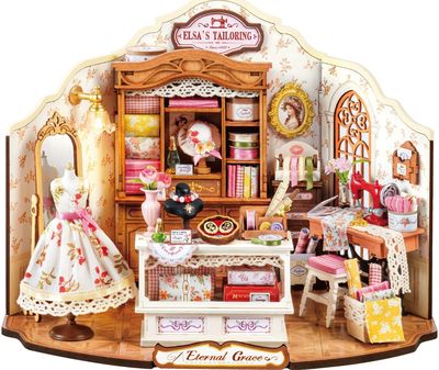 Modeliavimo rinkinys ROBOTIME Elsa's Tailoring