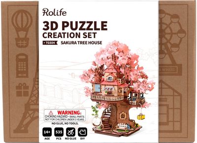 Modeliavimo rinkinys ROBOTIME Sakura Tree House