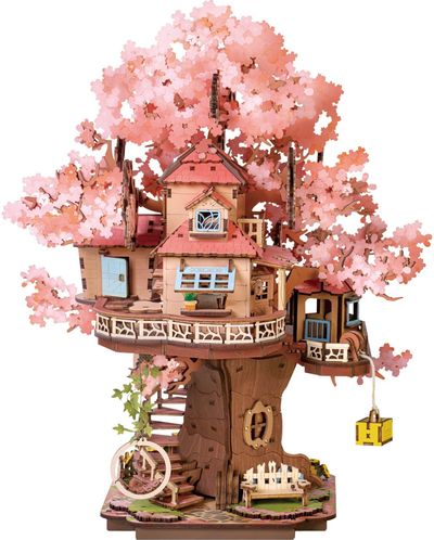 Modeliavimo rinkinys ROBOTIME Sakura Tree House