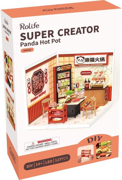 Modeliavimo rinkinys ROBOTIME Panda Hot Pot