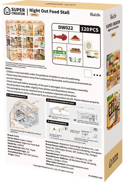 Modeliavimo rinkinys ROBOTIME Night Out Food Stall