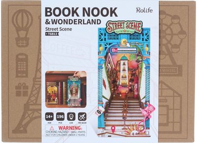 Modeliavimo rinkinys ROBOTIME Book Nook Street Scene