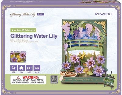 Modeliavimo rinkinys ROBOTIME Glittering Water Lily