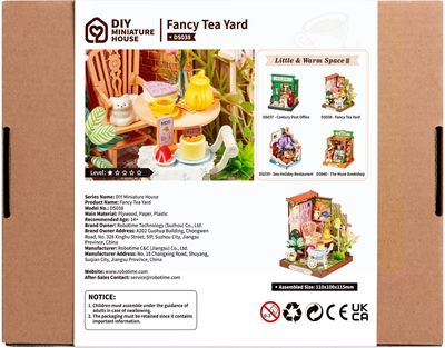 Modeliavimo rinkinys ROBOTIME Fancy Tea Yard