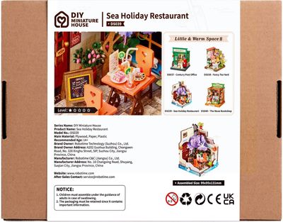 Modeliavimo rinkinys ROBOTIME Sea Holiday Restaurant