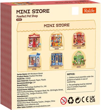 Modeliavimo rinkinys ROBOTIME Pawfect Pet Shop