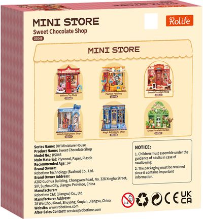 Modeliavimo rinkinys ROBOTIME Sweet Chocolate Shop