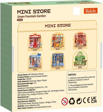 Modeliavimo rinkinys ROBOTIME Green Fountain Garden