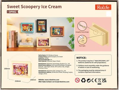 Modeliavimo rinkinys ROBOTIME Sweet Scoopery Ice Cream