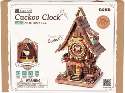Modeliavimo rinkinys ROBOTIME Cuckoo Clock (color)