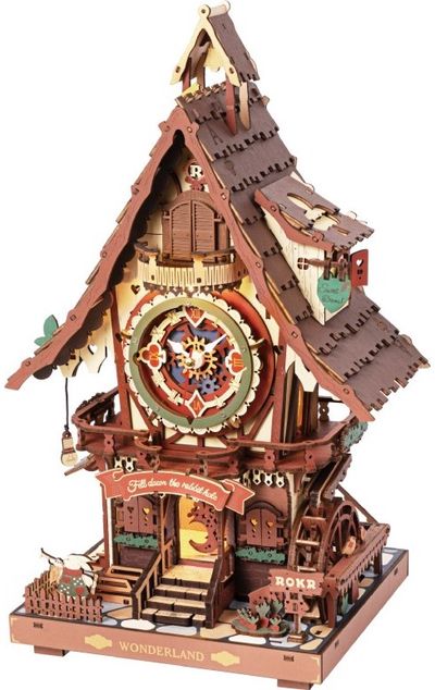 Modeliavimo rinkinys ROBOTIME Cuckoo Clock (color)
