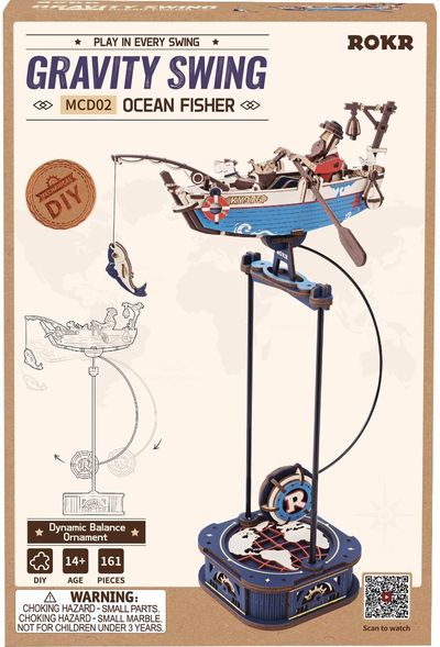 Modeliavimo rinkinys ROBOTIME Ocean Fisher, gravity-powered movement