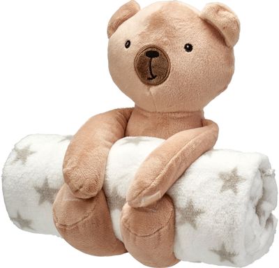 Antklodės ir žaislo rinkinys su gyvūnu, įv. rūšių