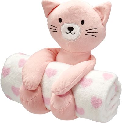 Antklodės ir žaislo rinkinys su gyvūnu, įv. rūšių