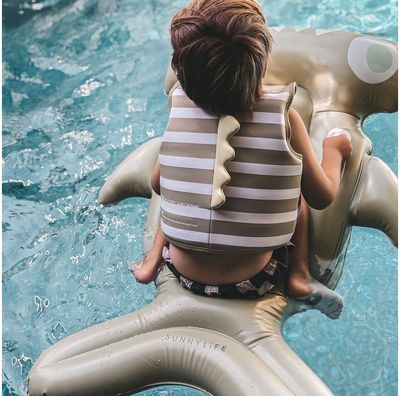 Plaukimo liemenė SUNNYLIFE Into the Wild Khaki, 3–6 metai, iki 30 kg