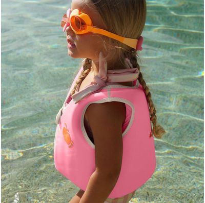 Plaukimo liemenė SUNNYLIFE Poppy the Peach Neon Pink, 4- 6 metai, iki 21 kg.