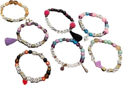 Kūrybinis apyrankių rinkinys MAKE YOUR OWN K-POP CONCERT BRACELETS