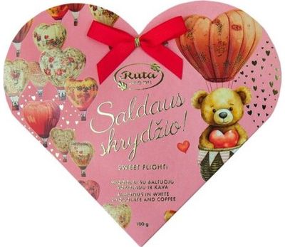 Migdolai su baltuoju šokoladu ir kava SALDAUS SKRYDŽIO!, 100 g