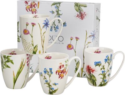 Puodelių rinkinys Colors Of Nature, 360 ml, 4 vnt.