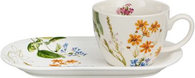 Didelio puodelio ir lėkštutės rinkinys Colors of Nature