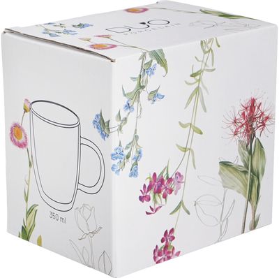 Dvigubo stiklo puodelis Colors of Nature, 350 ml