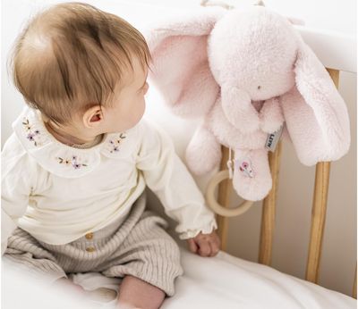 NATTOU Fanfan musical plush toy elephant pink, 25cm