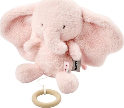 NATTOU Fanfan musical plush toy elephant pink, 25cm