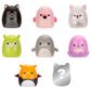 SQUISHMALLOWS SQUISH-A-LONGS Herojai, 8 vnt., 2,5 cm