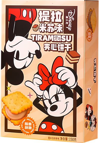 Sausainiai DISNEY Mickey Mouse, su tiramisu įdaru, 150 g