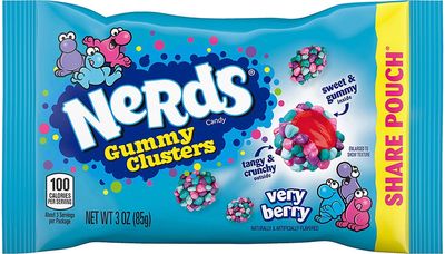 Nerds guminukų klasteriai – uogų skonio 85 g