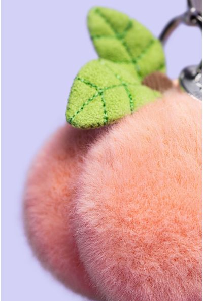 Pliušinis žaislas-pakabutis persikas JELLYCAT Amuseables Peach Bag Charm