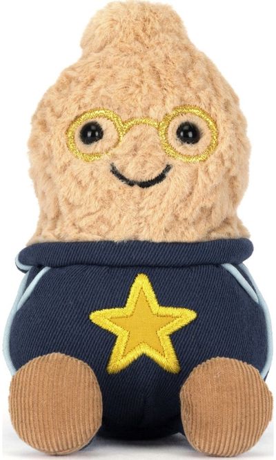 Pliušinis žaislas žemės riešutas JELLYCAT Amuseables Peanut Star Student Outfit