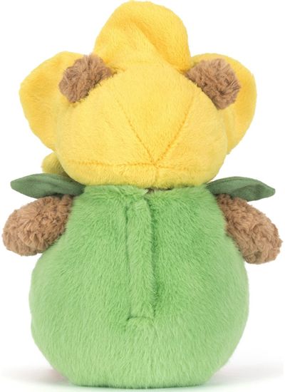 Pliušinis žaislas meškinas narcizo kostiumu JELLYCAT Bartholomew Bear Daffodil O utfit