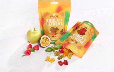 Vaisių sulčių guminukai „Broliai lokiai“, 200g
