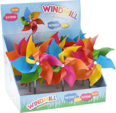 Vėjo malūnėlis WINDMILL 27 - 72 cm., su teleskopiniu kotu