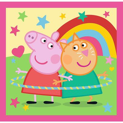 TREFL PEPPA PIG 3 dėlionių rinkinys Kiaulytė Pepa
