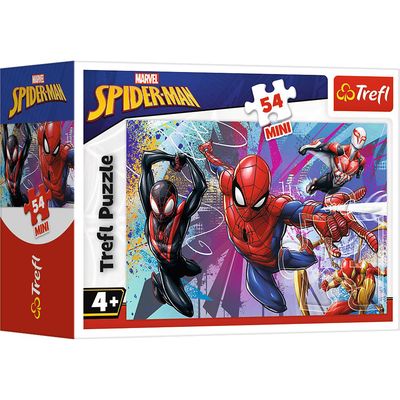 TREFL SPIDER-MAN Mini dėlionė Žmogus-voras 54 det.