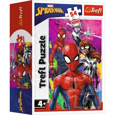 TREFL SPIDER-MAN Mini dėlionė Žmogus-voras 54 det.