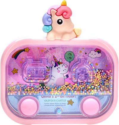 Vandens žaidimas WATER GAME UNICORN HEAD su šviesa, baterijos 3xAG3 nepridedamos , įv. rūšys