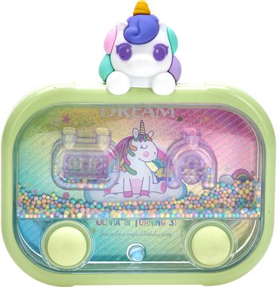 Vandens žaidimas WATER GAME UNICORN HEAD su šviesa, baterijos 3xAG3 nepridedamos , įv. rūšys