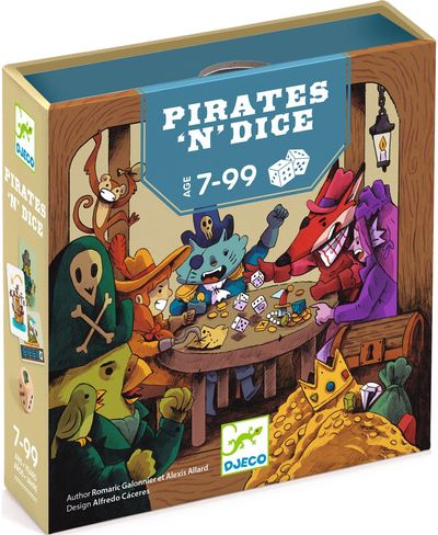 Stalo žaidimas DJECO Dice games Pirates 'n' Dice