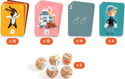 Stalo žaidimas DJECO Dice games SOS Mission