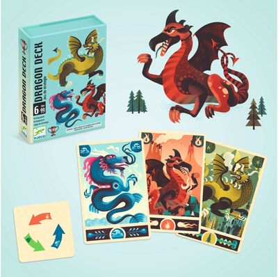 Stalo žaidimas DJECO Card game Dragon deck