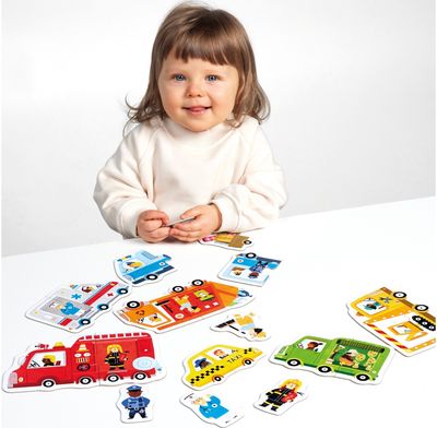 Lavinamoji dėlionė BANANAPANDA My First Puzzles Cars