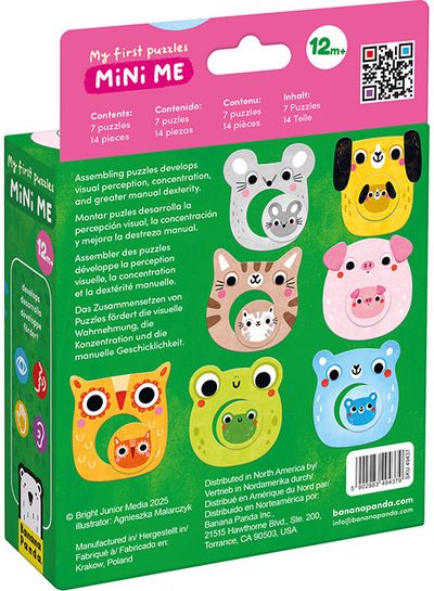 Lavinamoji dėlionė BANANAPANDA My First Puzzles Mini Me