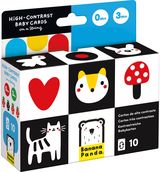 Lavinamosios kortelės kūdikiui BANANABANDA High-Contrast Baby Cards on a String 0-3