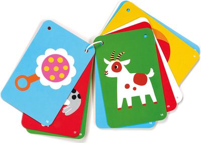 Lavinamosios kortelės kūdikiui BANANABANDA High-Contrast Baby Cards on a String 6-9