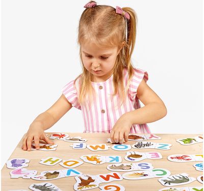 Lavinamoji dėlionė BANANAPANDA Puzzle Pairs Letters