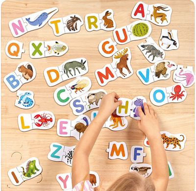 Lavinamoji dėlionė BANANAPANDA Puzzle Pairs Letters