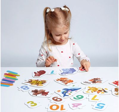 Lavinamoji dėlionė BANANAPANDA Puzzle Pairs Numbers